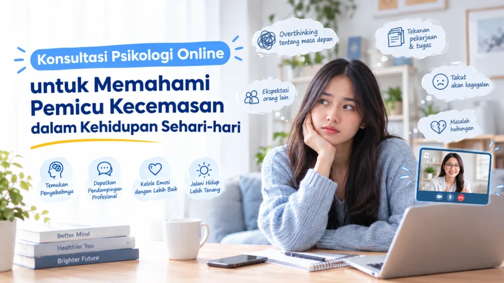 Konsultasi Psikologi Online: Pahami dan Atasi Pemicu Kecemasan Sehari-hari bersama Talenta Mulia