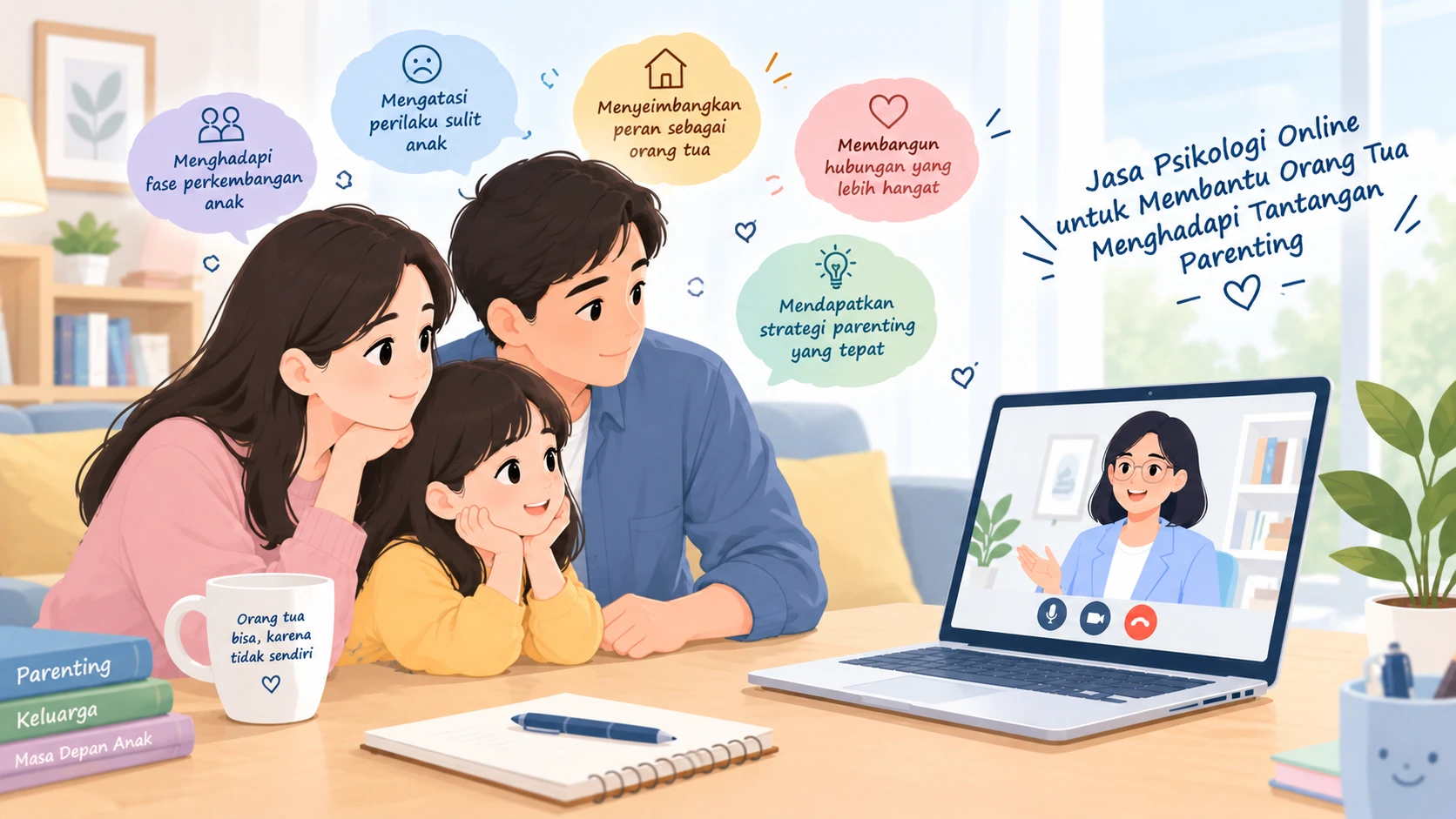 Jasa Psikologi Online Parenting: Solusi Praktis & Empatis Menghadapi Tantangan Pengasuhan Modern