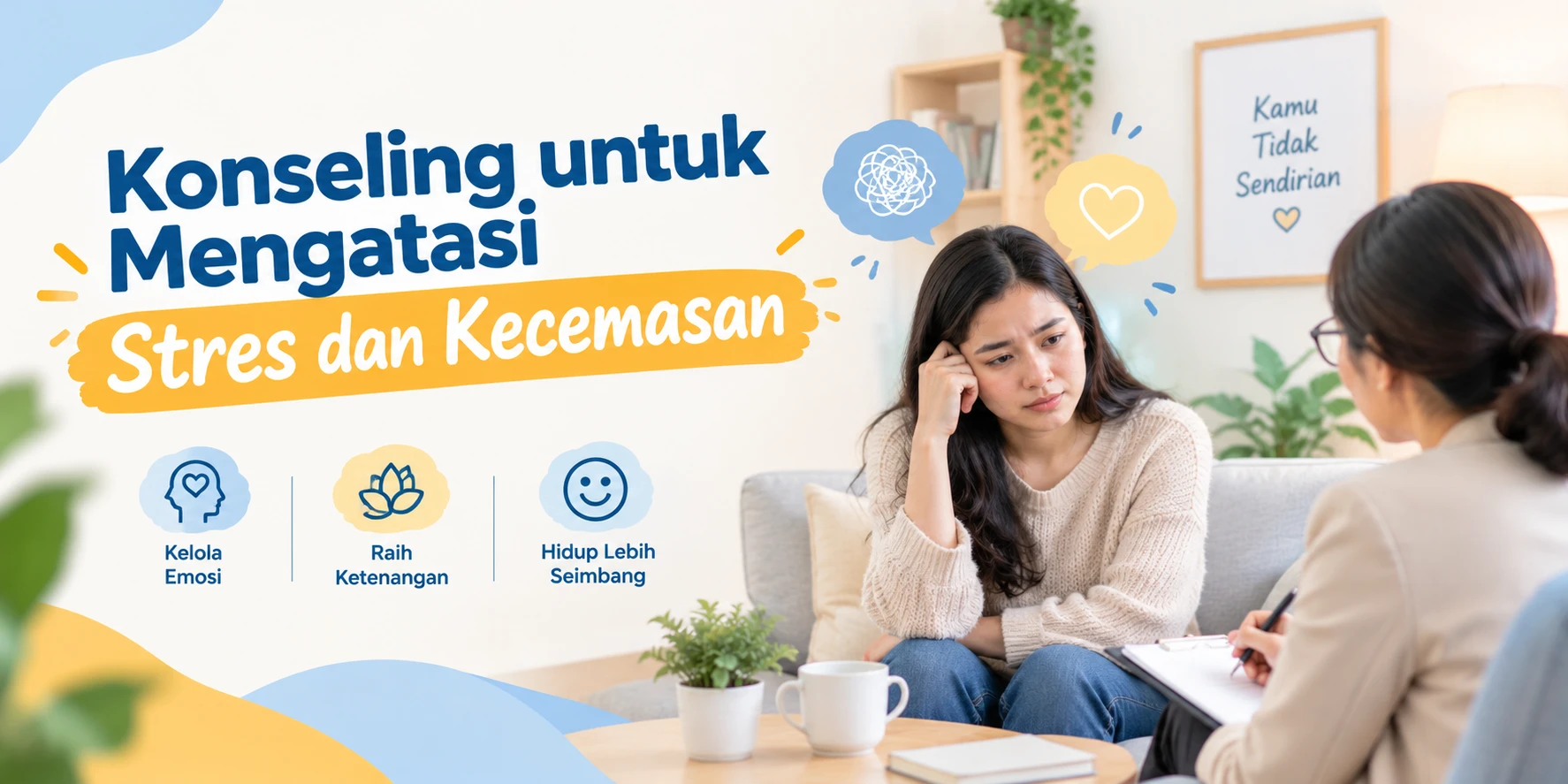 Konseling untuk Mengatasi Stres dan Kecemasan: Solusi Profesional Terpercaya di Talenta Mulia
