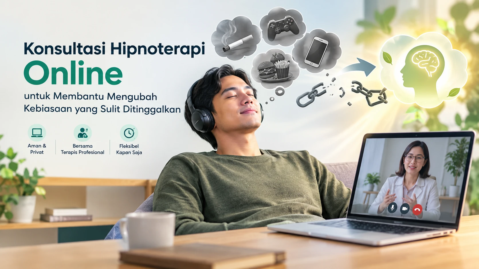 Konsultasi Hipnoterapi Online untuk Membantu Mengubah Kebiasaan yang Sulit Ditinggalkan