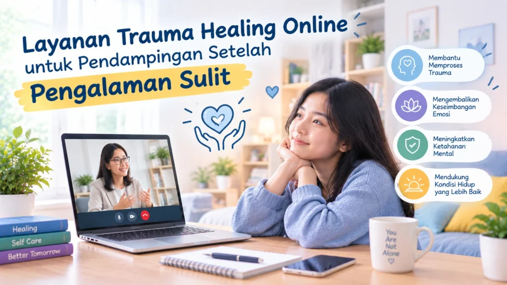 Layanan Trauma Healing Online Terpercaya untuk Pendampingan Pasca Pengalaman Sulit