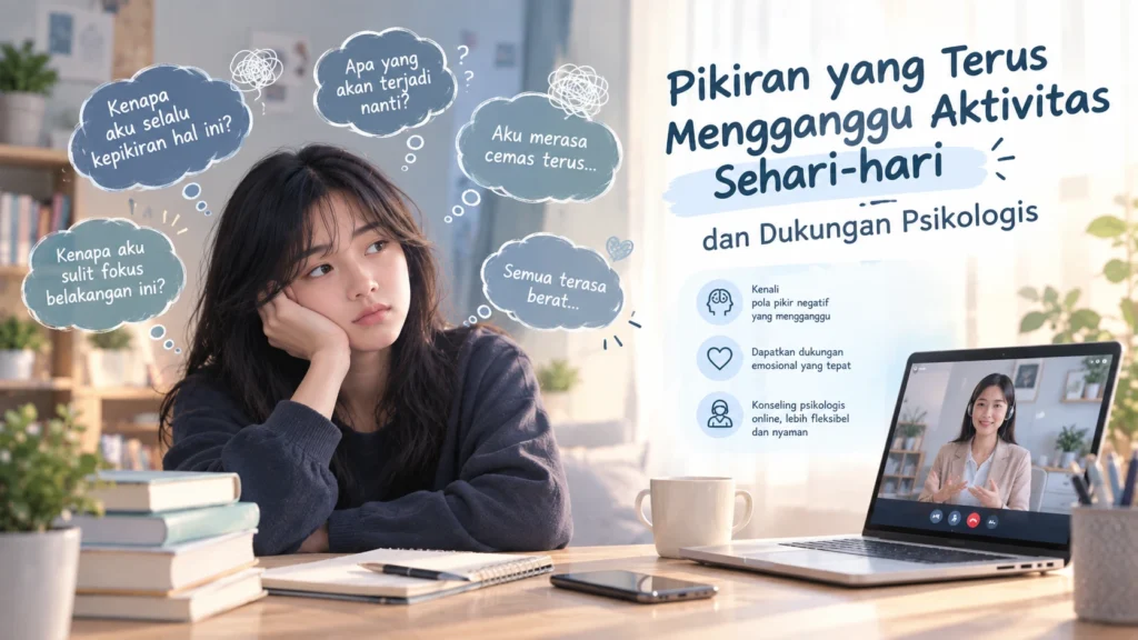 Atasi Pikiran yang Mengganggu Aktivitas Sehari-hari dengan Dukungan Psikologis Profesional