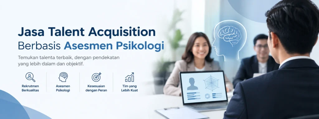 Jasa Talent Acquisition Berbasis Asesmen Psikologi Terbaik untuk Merekrut Talent Tepat Tanpa Risiko