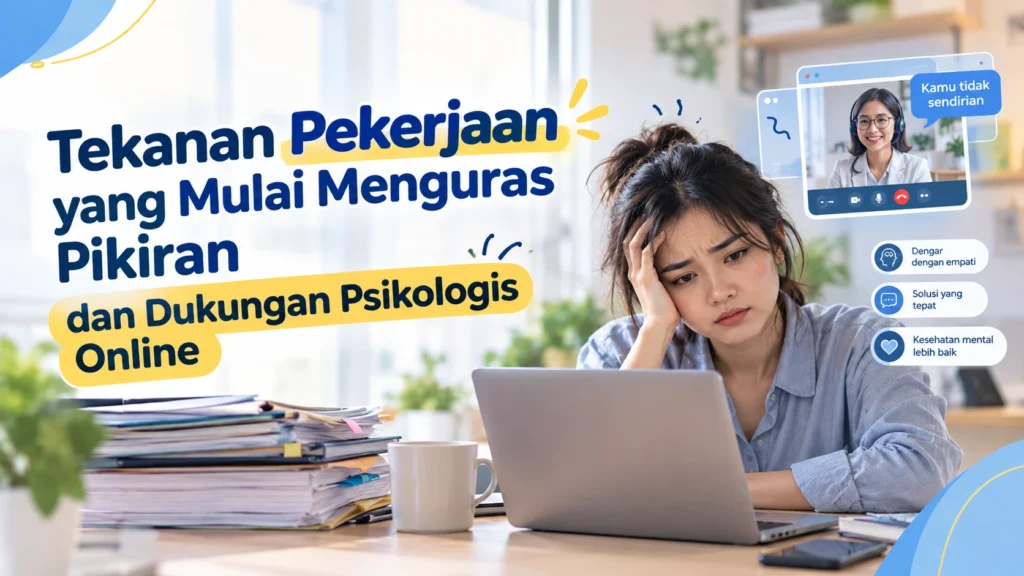 Tekanan Pekerjaan Mulai Menguras Pikiran? Ini Solusi Dukungan Psikologis Online Karyawan