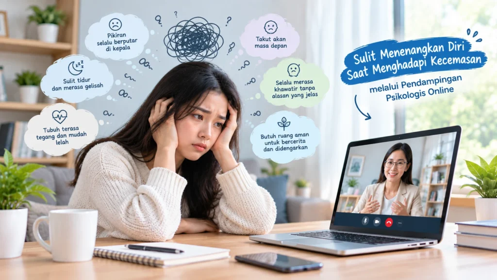 Sulit Menenangkan Diri Saat Menghadapi Kecemasan? Ini Solusi Pendampingan Psikologis Online Talenta Mulia