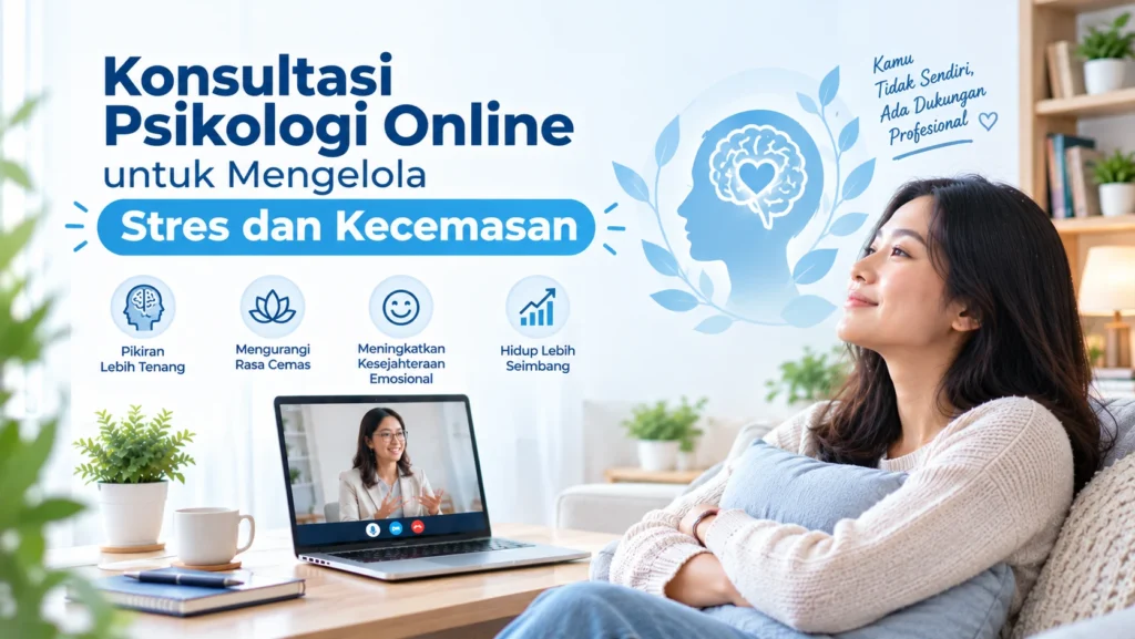 Konsultasi Psikologi Online untuk Mengelola Stres dan Kecemasan Profesional