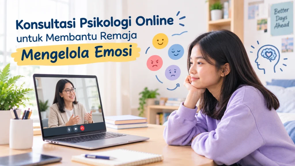Konsultasi Psikologi Online untuk Membantu Remaja Mengelola Emosi