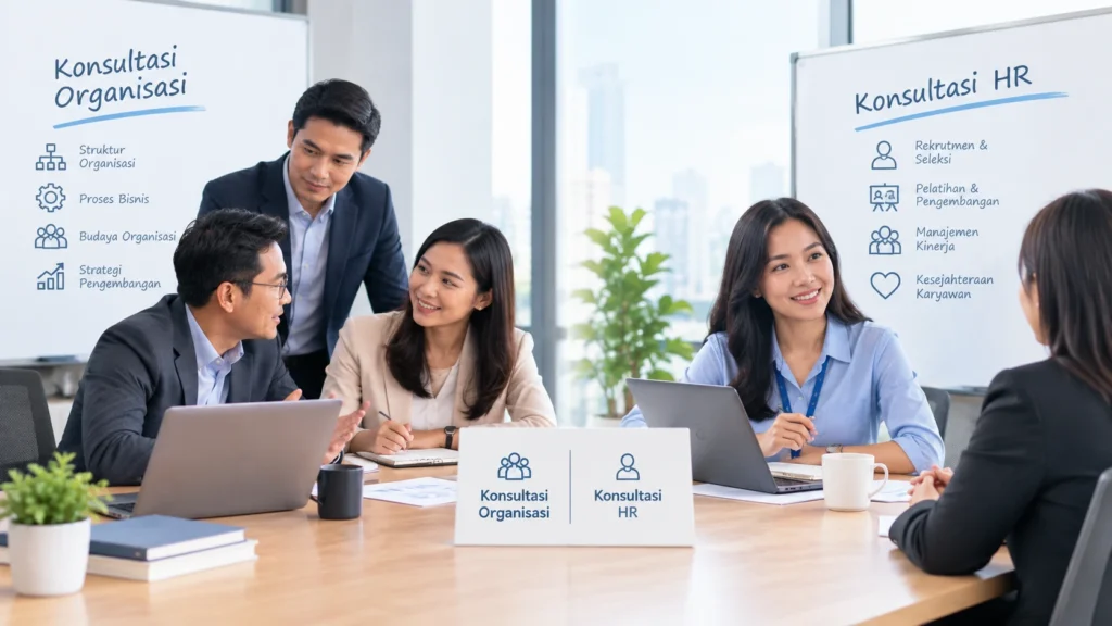 Apa Perbedaan Konsultasi Organisasi dan Konsultasi HR?