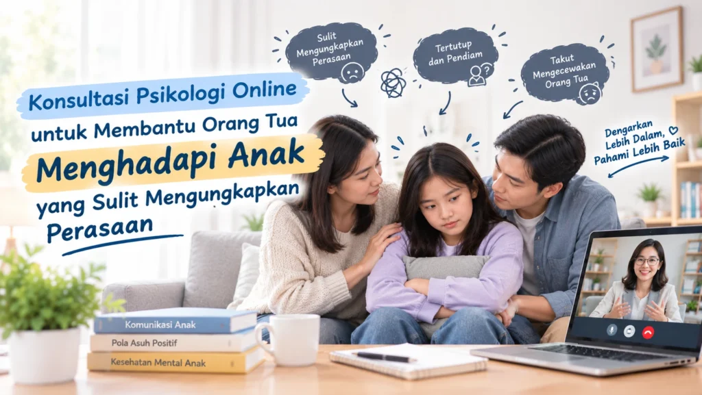 Konsultasi Online untuk Membantu Orang Tua Menghadapi Anak yang Sulit Mengungkapkan Perasaan