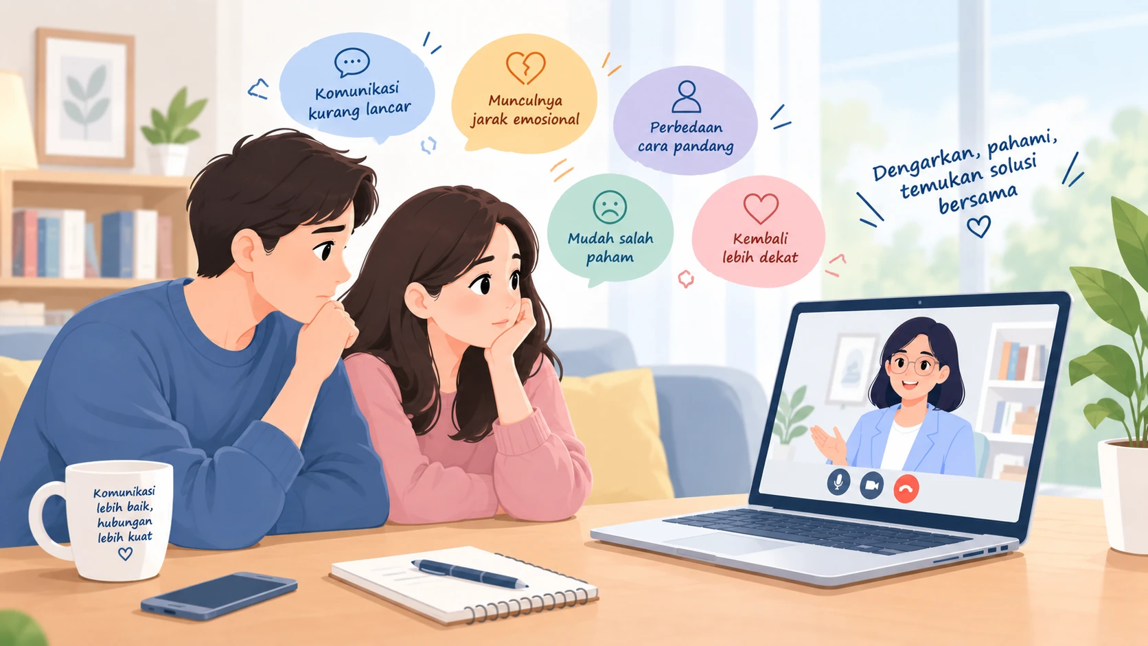 Jasa Konseling Pernikahan Online: Solusi Cepat Saat Komunikasi Pasangan Mulai Berubah