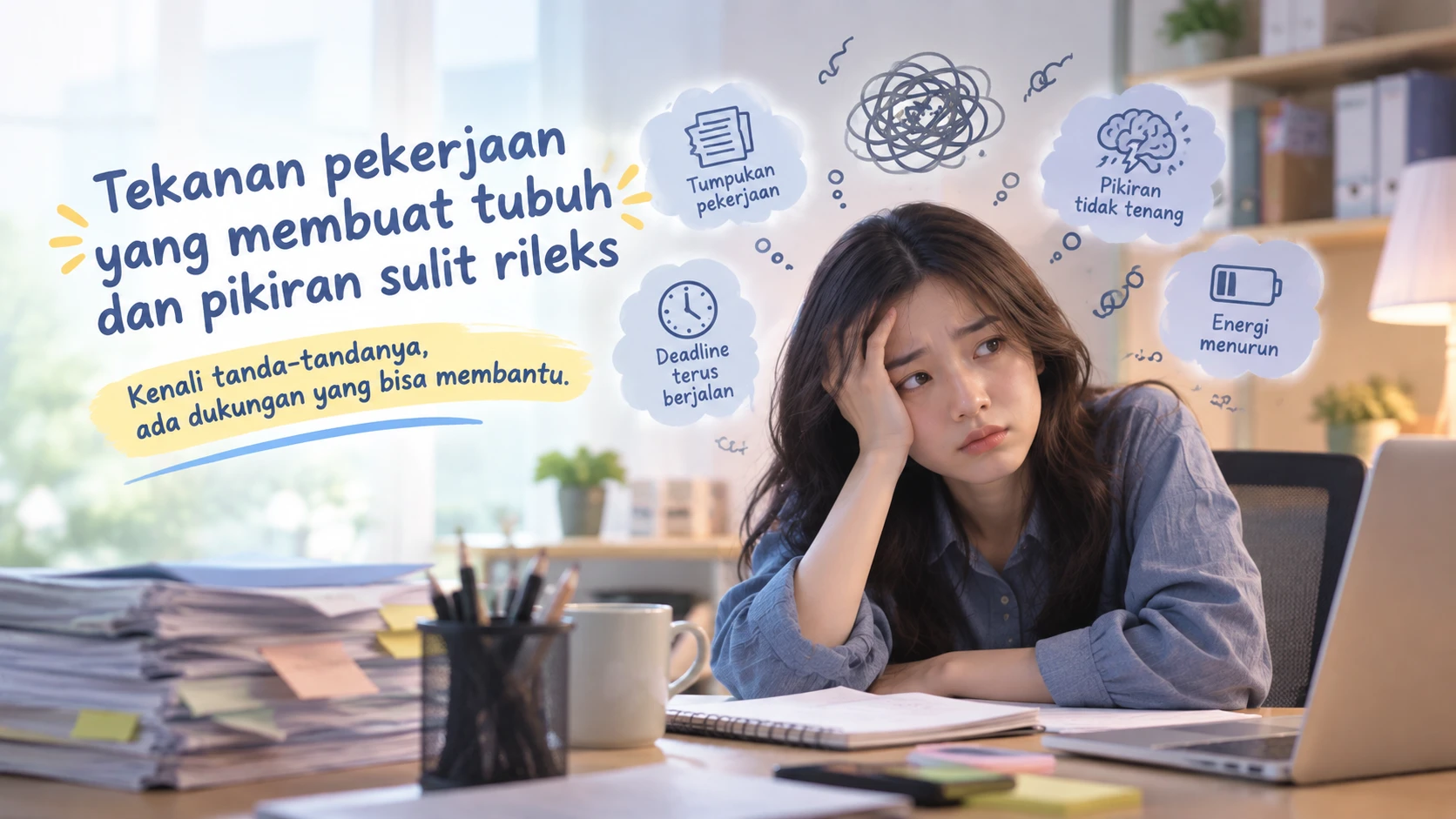 Tekanan Pekerjaan Membuat Tubuh dan Pikiran Sulit Rileks? Ini Solusi Pemulihannya