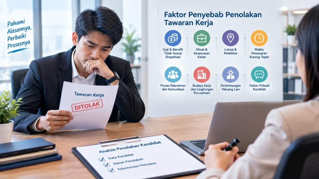 Analisis Penyebab Penolakan Kandidat terhadap Penawaran Kerja & Solusi Strategis HRD