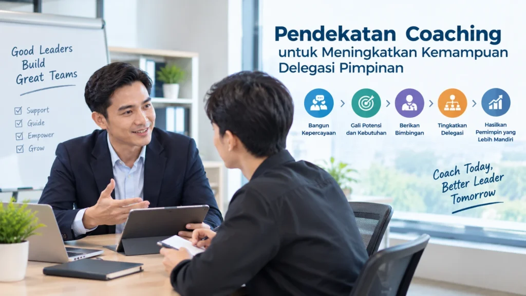 Pendekatan Coaching untuk Meningkatkan Kemampuan Delegasi Pimpinan: Sulit Membagi Tugas Tanpa Ambil Alih? Ini Solusinya