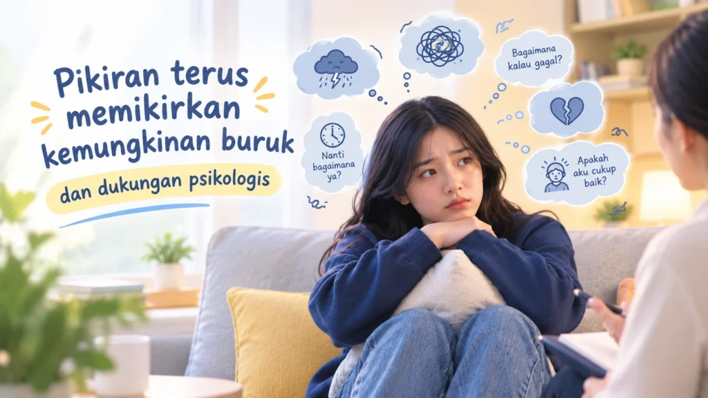 Pikiran Terus Memikirkan Kemungkinan Buruk? Dapatkan Dukungan Psikolog Profesional