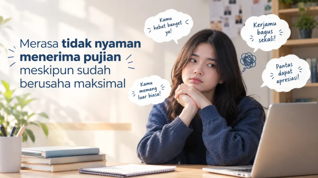 Merasa Tidak Nyaman Menerima Pujian Meskipun Sudah Berusaha Maksimal? Mengapa Ini Terjadi & Cara Mengatasinya