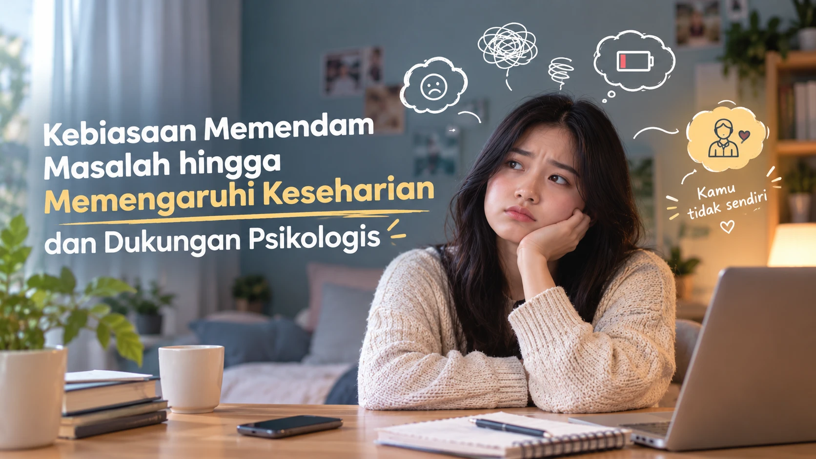 Kebiasaan Memendam Masalah yang Memengaruhi Keseharian: Kapan Anda Membutuhkan Dukungan Psikologis?