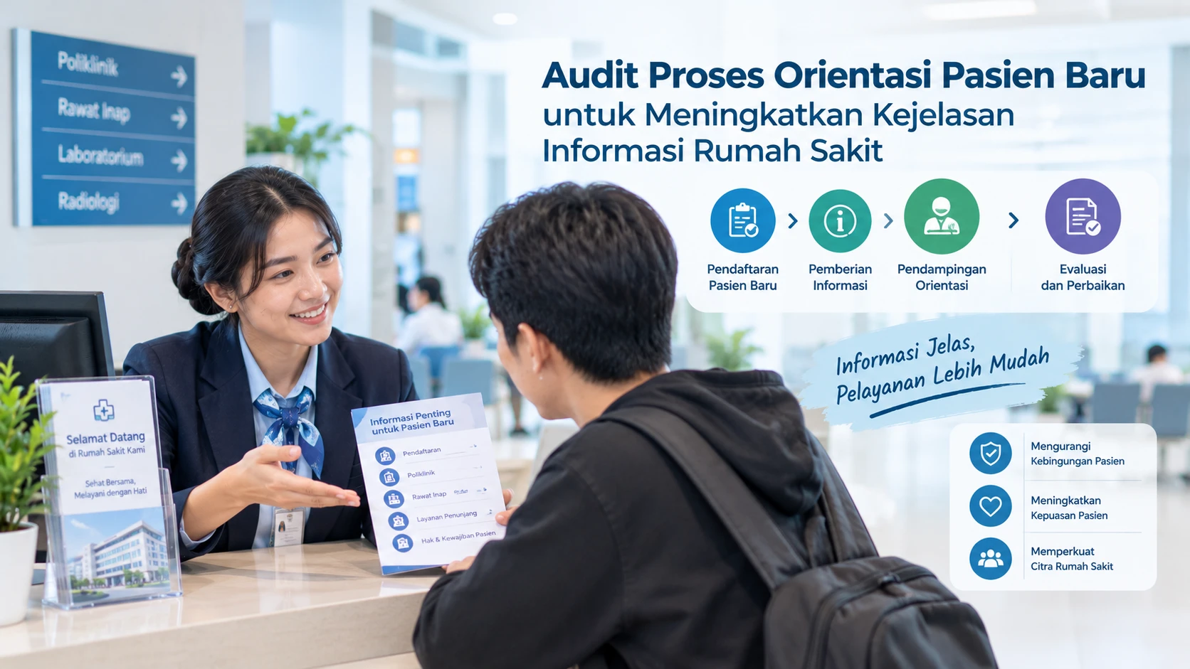 Audit Proses Orientasi Pasien Baru: Kunci Mendorong Kejelasan Informasi dan Kepercayaan Layanan Rumah Sakit