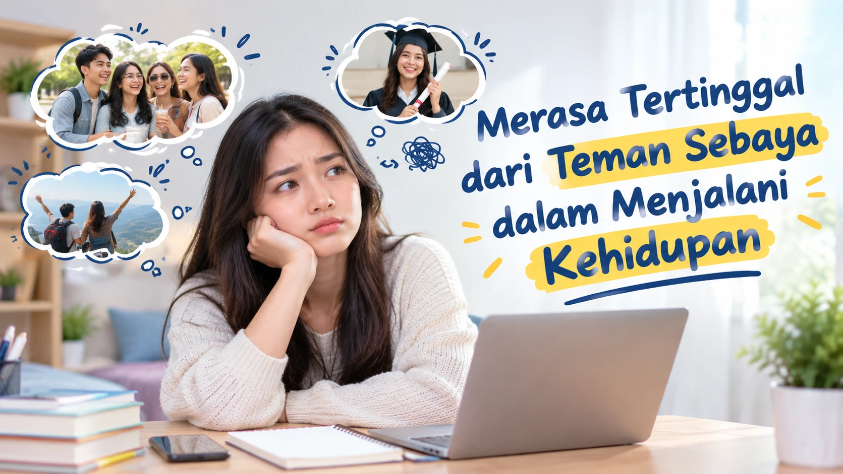Teman-Teman Sudah Melangkah Jauh, Aku Masih di Sini: Ketika Perbandingan Hidup Menjadi Beban Emosional