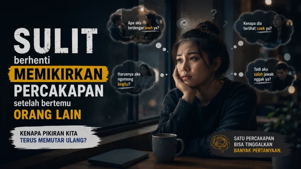 Percakapannya Sudah Selesai, tetapi Pikiran Masih Mengulangnya: Mengapa Kita Terus Memikirkan Interaksi Sosial?